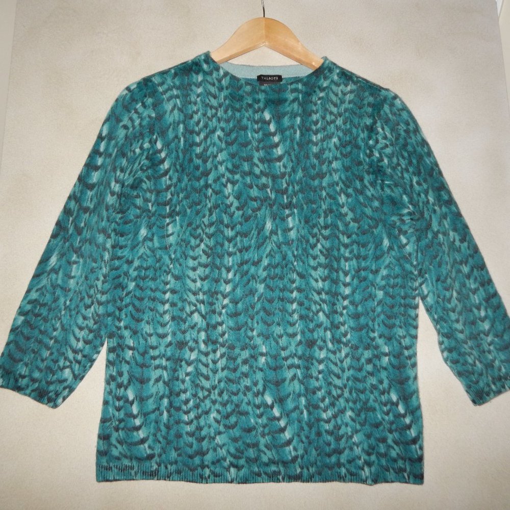 Talbots 100% Cashmere 3/4 Sleeve Sweater SIZE XL